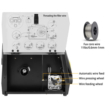 135Amp DEKOPRO MIG/MMA Welder,110V Flux MIG/Stick/Gass MIG 3 in 1 welding machine IGBT DC Inverter